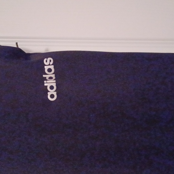 🌺Adidas Kids Navy Joggers with White Logo - Picture 3 of 7